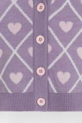 кардиган  для девочки  КВ 30158/ш/светло-сиреневый