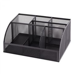 
          Подставка-органайзер д/канцтоваров, Alingar, металлическая, 22 см * 10 см*14 см, черная, 7 отделений