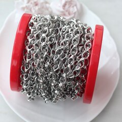 Цепочка 14*9 мм, родий, 50 см, А272