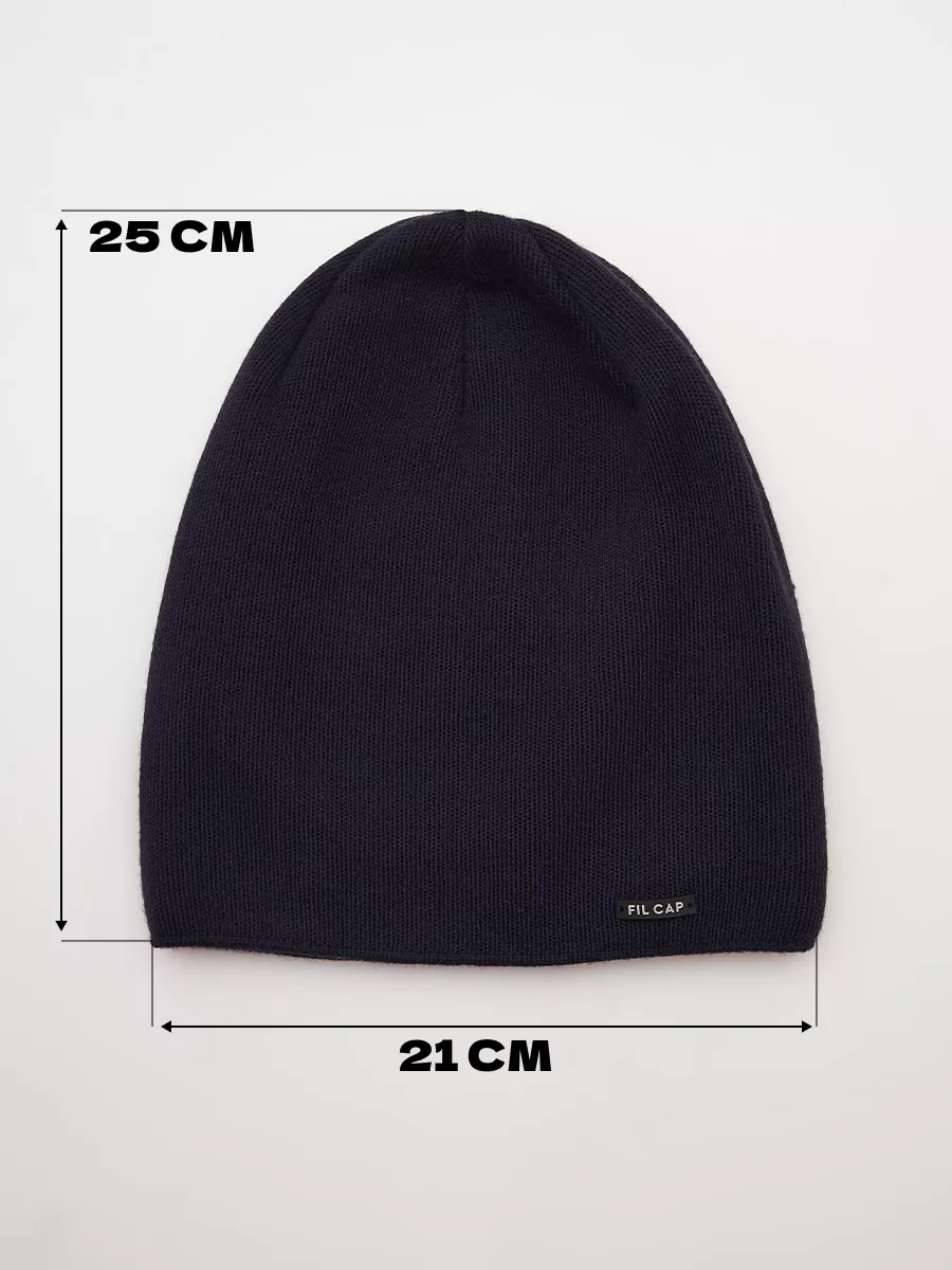 Шапка зимняя на флисе бини вязаная осень