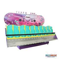 Аттракцион скамейка «Взлётная Волна», 10 мест,  6×3×1,9 м