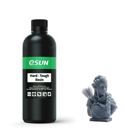 Фотополимерная смола eSUN Hard and Tough Resin for LCD, 1 кг, серый, HARDTOUGHRESIN-H