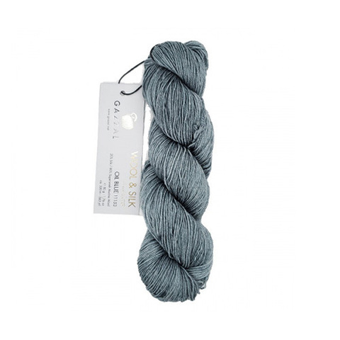 GAZZAL WOOL & SILK (20% шёлк, 80% шерсть мериноса супервош, 50гр/330м)