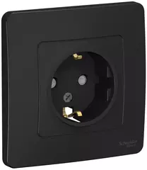 РОЗЕТКА С/У з/к шт. 16А 250В, антрацит BLNRS001116