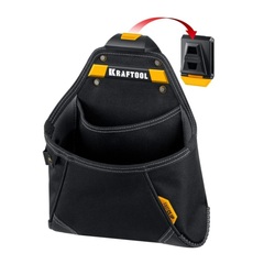 KRAFTOOL KP-12 с быстросъёмным креплением FastClip, 12 карманов и петель, 260 х 340 мм, поясная сумка (38774)