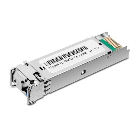 Модуль TP-LINK TL-SM321B-2 1000Base-BX WDM Двунаправленный SFP-модуль, TX: 1310 нм, RX: 1550 нм, 1 симплексный разъём LC, расстояние передачи до 2 км по кабелю SMF 9/125 мкм (одномодовое волокно), поддержка DDM (цифровой диагностический мониторинг) (