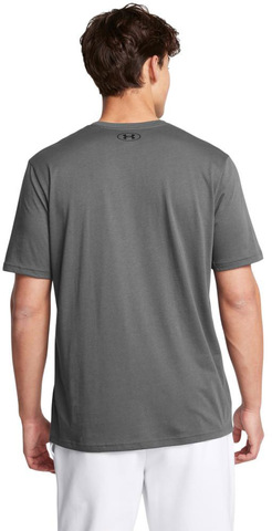 Картинка футболка Under Armour Sportstyle Left Chest Logo SS серый - 3