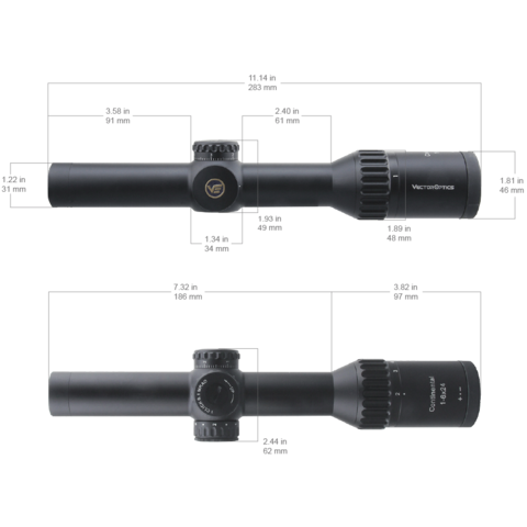 VECTOR OPTICS CONTINENTAL 1-6X24 IR TACTICAL