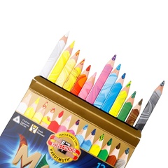 Карандаши многоцветные KOH-I-NOOR jumbo MAGIC 3408, 6шт, трехгранные