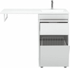 Aquanet 239299 Тумба c раковиной Токио 110 R напольная 1 ящик, б/к цвет белый глянец (239299)