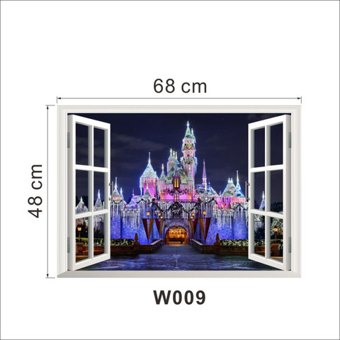 Wall Sticker Wallpaper 3D Art — Princess Castle