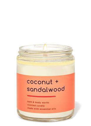 Свеча Bath&BodyWorks Coconut + Sandalwood 198 г.