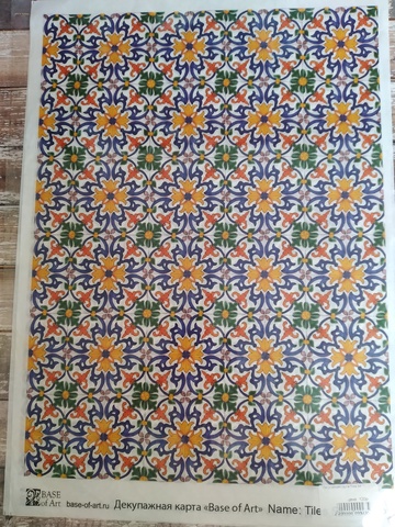 Декупажная карта Tiles 58