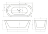 Abber AB9345-1.7 Акриловая ванна ABBER AB9345-1.7