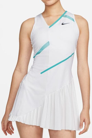 Платье теннисное Nike Court Dri-Fit Tennis Dress W - white/white/washed teal/wolf grey