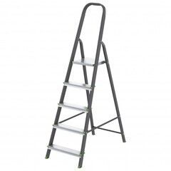 97955 Стремянка, 5 ступеней, стальной профиль
