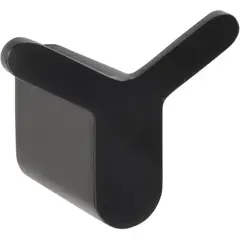 Bemeta 167106210 ORGANIC BLACK Крючок двойной черный матовый фото