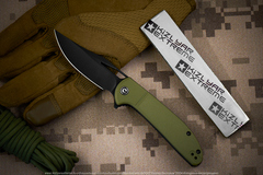 Нож Civivi Ortis C2013C сталь 9Cr18MoV BlackWash рукоять OD Green FRN