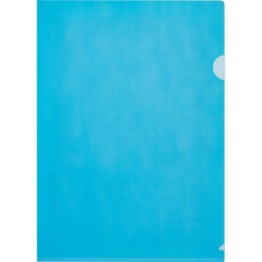 Папка-уголок Attache Economy A4 синяя 100 мкм (10 штук в упаковке)