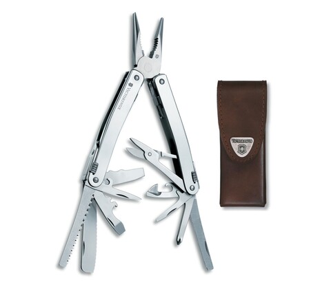 Мультитул Victorinox SwissTool Spirit XC (3.0227.L) 105 мм. в сложенном виде, 24 функции, кожаный чехол | Wenger-Victorinox.Ru