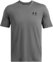 Футболка Under Armour Sportstyle Left Chest Logo SS серый - 2