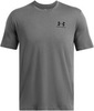 Картинка футболка Under Armour Sportstyle Left Chest Logo SS серый - 2
