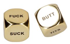 Золотистые игральные кубики Kink Dice - 