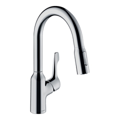 Hansgrohe Focus M43 71811000 Кухонный смеситель однорычажный, 180, с вытяжным душем, 2jet хром фото