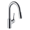 Hansgrohe Focus M43 71811000 Кухонный смеситель однорычажный, 180, с вытяжным душем, 2jet хром