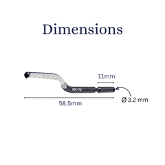 Лезвие для фаскоснимателя d.3,2мм MС-70 HSS Multi-Cutting CP GRATEX 22700