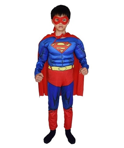 Супермен костюм с мускулами детский