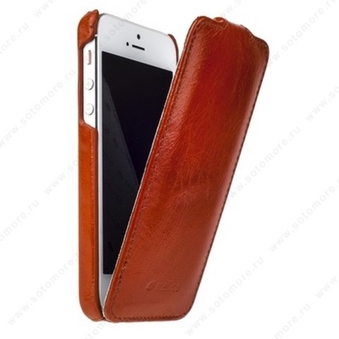 Чехол-флип Melkco для iPhone SE/ 5s/ 5 Leather Case Jacka Type (Vintage Brown)