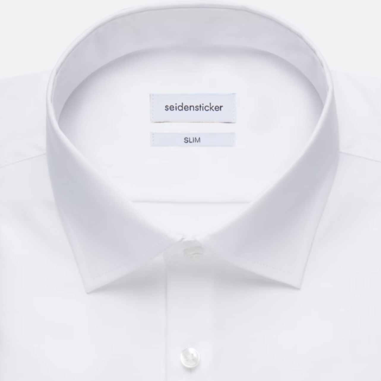 Сорочка мужская Seidensticker Slim Fit 01.675198-01 из поплина белая