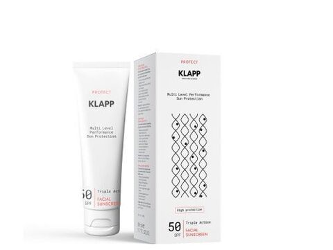 KLAPP Cosmetics Солнцезащитный крем SPF50 New 50 мл. | Protection Cream SPF50