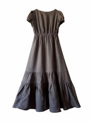 Лана. Платье льняное с коротким рукавом, вышивкой и оборкой PL-421116