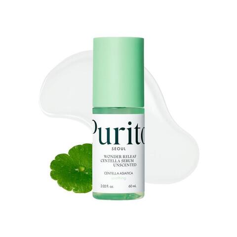 Безмасляная сыворотка для чувствительной кожи Purito Wonder Releaf Centella Serum Unscented, 60мл