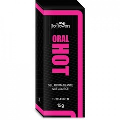 Вкусовой гель ORAL HOT для оральных ласк со вкусом тутти-фрутти (15 гр.)
