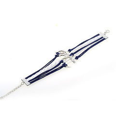 Купить Браслет в морском стиле с якорем и штурвалом в Магазине тельняшек