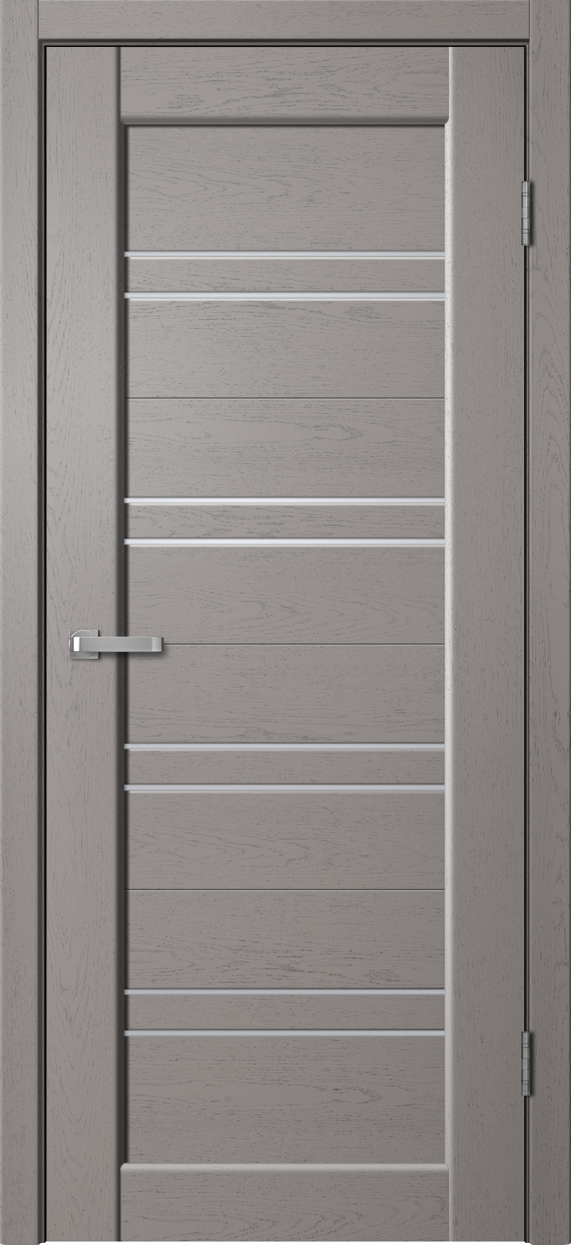 Дверь межкомнатная Сибирь Профиль Статус ST01, цвет грэй софт, софт тач, стекло матовое