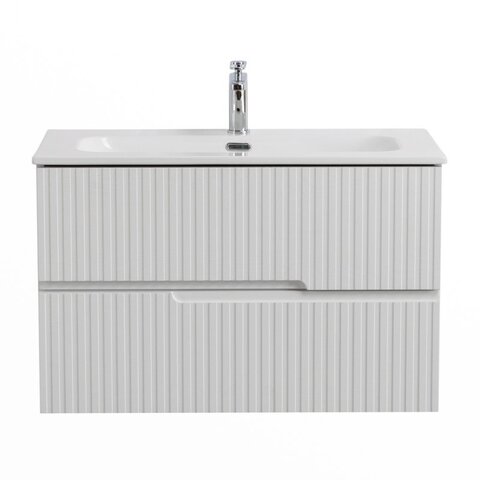 Cezares DUET-N-700-2C-SO-BL DUET-N База под раковину подвесная с двумя выкатными ящиками, Bianco Lucido, 700x457x500, DUET-N-700-2C-SO-BL