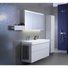 Зеркальный шкаф Geberit Option с подсветкой, три двери: B=120см, H=70см, T=15см, Тип штекера=CEE 7/16, с зеркальным покрытием снаружи, с зеркальным покрытием внутри и снаружи