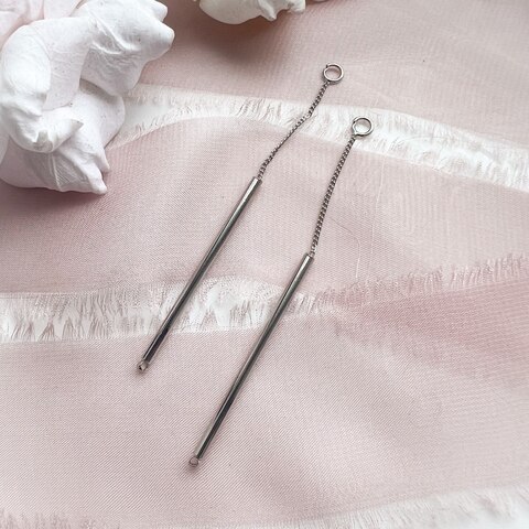 УЦЕНКА!!! Коннектор длинная Цепочка 1*68 мм, родий У042