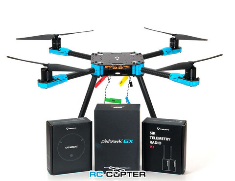 Набор для сборки квадрокоптера Holybro PX4 Development Kit - X500 v2 (рама, ВМГ, Pixhawk 6c, GPS M10, телеметрия 433)