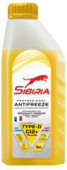 Антифриз SIBIRIA G12+yellow -40 1кг