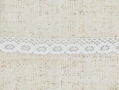 Кружево хлопковое/Тесьма вязаная рис. 01.28.032, ш. 2,5 см, молочный