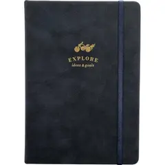 Ежедневник датированный 2026 IF 14х20см 176л, тв, с рез, Explore I1715/blue