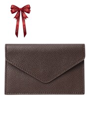 Картхолдер ENVELOPE шоколадного цвета