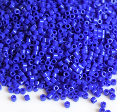 DBL-0726 Бисер цилиндрический Миюки делика 8/0 /Miyuki delica 8/0 Opaque Dark Blue