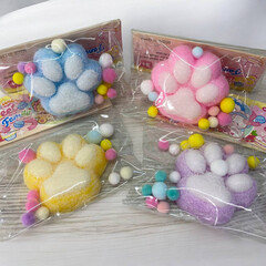 Игрушка-антистресс, тянучка мохнатая, Лапка, двухцветная, МИКС, 7,5*7*2,5см, 1 шт.