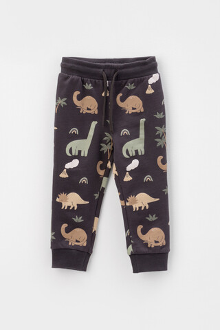 брюки  для мальчика  КР 400581/графит,динозавры к400